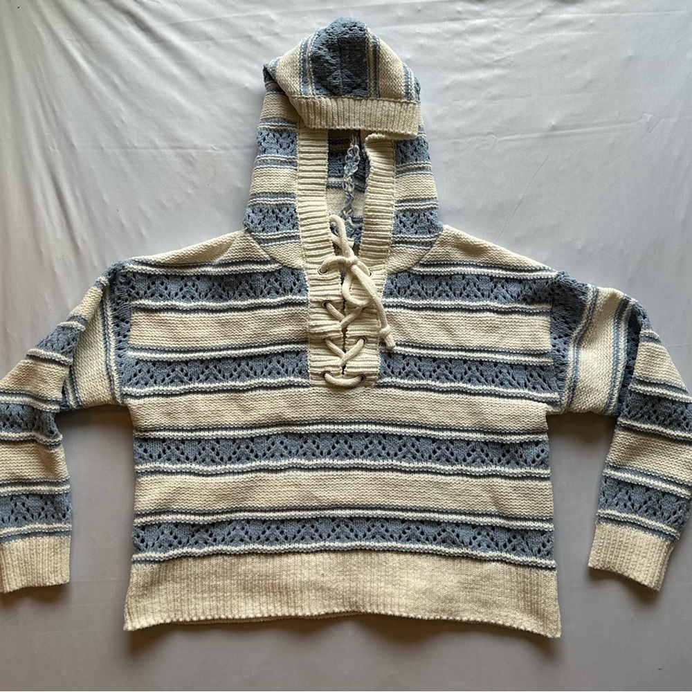 Nikka K Striped Knit Hoodie